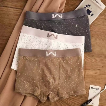 Παιδικά μποξέρ από 100% βαμβάκι, μεσαία μέση, σχέδιο κυματισμού, 90–95% βαμβάκι, αναπνεόμενα, γρήγορο στέγνωμα