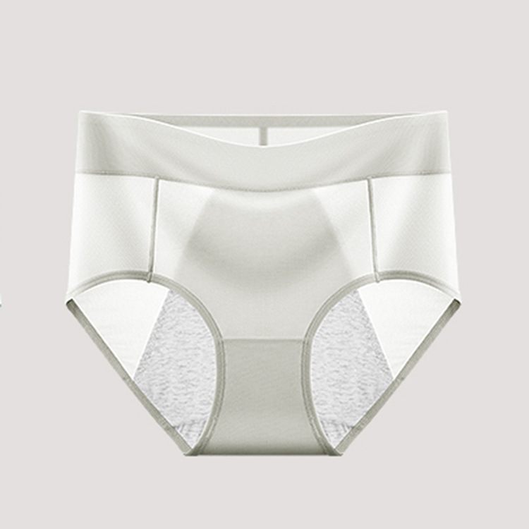 Moteriškos menstruacijų kelnaitės su aukštu liemeniu, trijų sluoksnių nepralaidumas, kvėpuojančios, greitai džiūstančios, pagrindinis audinys: nailonas, intymi įdėklas: medvilnė