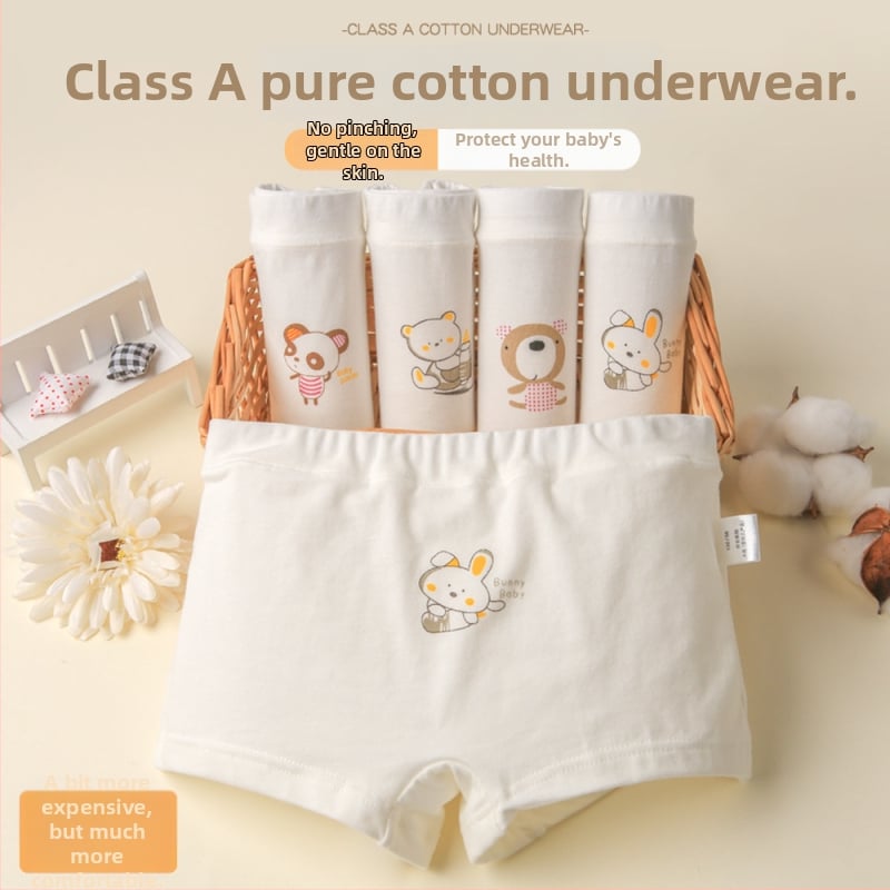 Beth tüdrukutele puuvillased aluspüksid (95% puuvill; ohutusklass A; vanus 3-8 aastat)