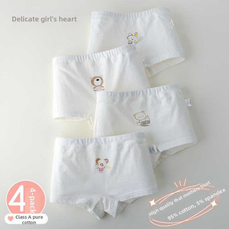 Beth tüdrukutele puuvillased aluspüksid (95% puuvill; ohutusklass A; vanus 3-8 aastat)