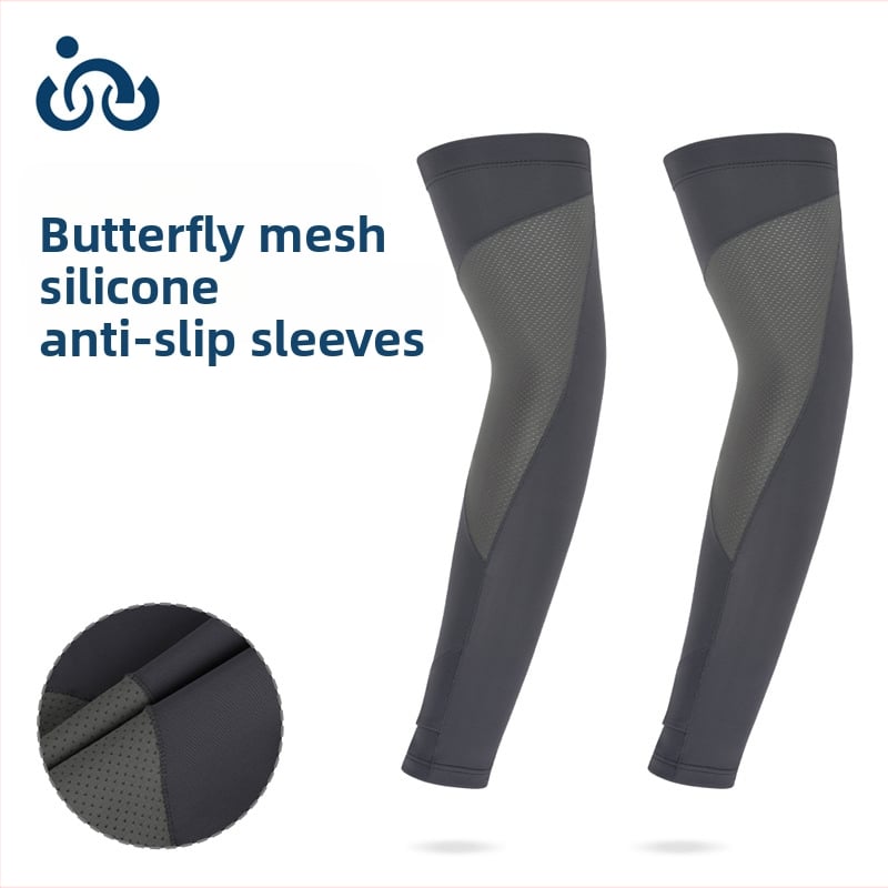 Išorinės UV apsaugos Ice Silk rankovės, skirtos dviračiui ir važiavimui, unisex, kvėpuojantis nailonas