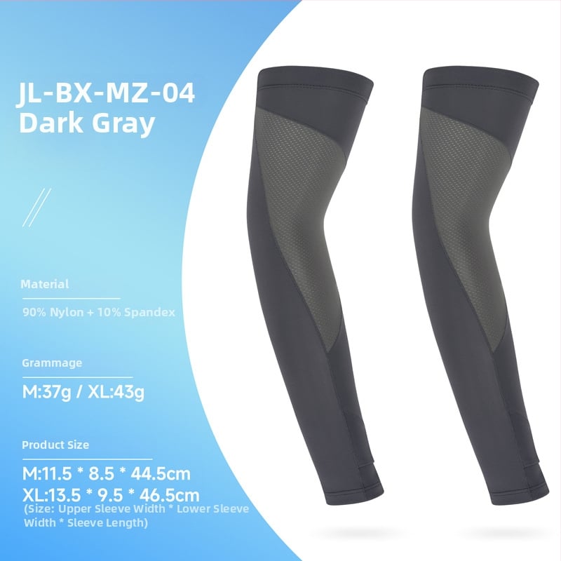 Išorinės UV apsaugos Ice Silk rankovės, skirtos dviračiui ir važiavimui, unisex, kvėpuojantis nailonas