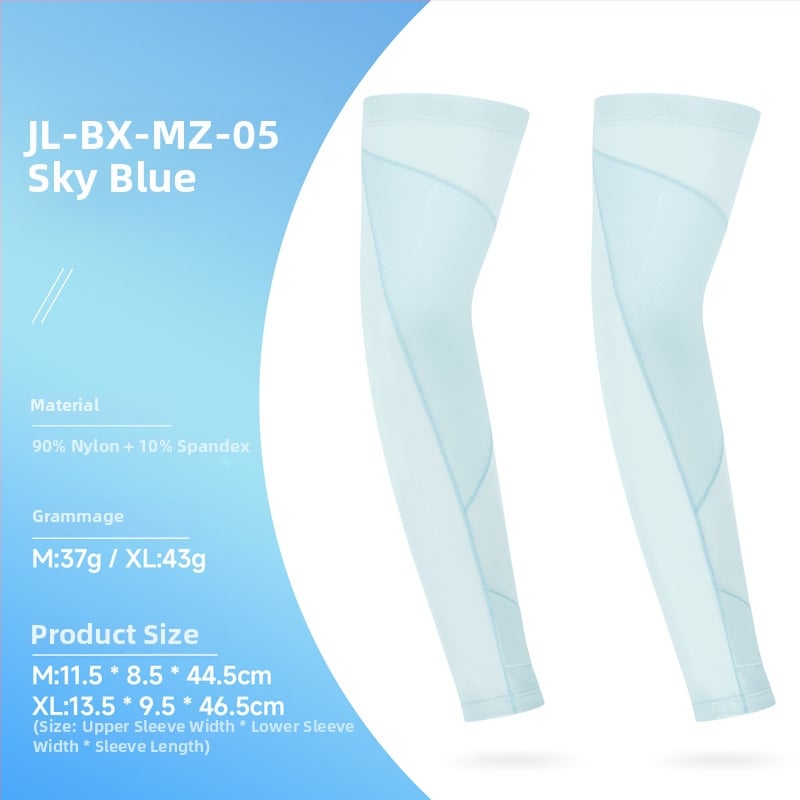 Išorinės UV apsaugos Ice Silk rankovės, skirtos dviračiui ir važiavimui, unisex, kvėpuojantis nailonas