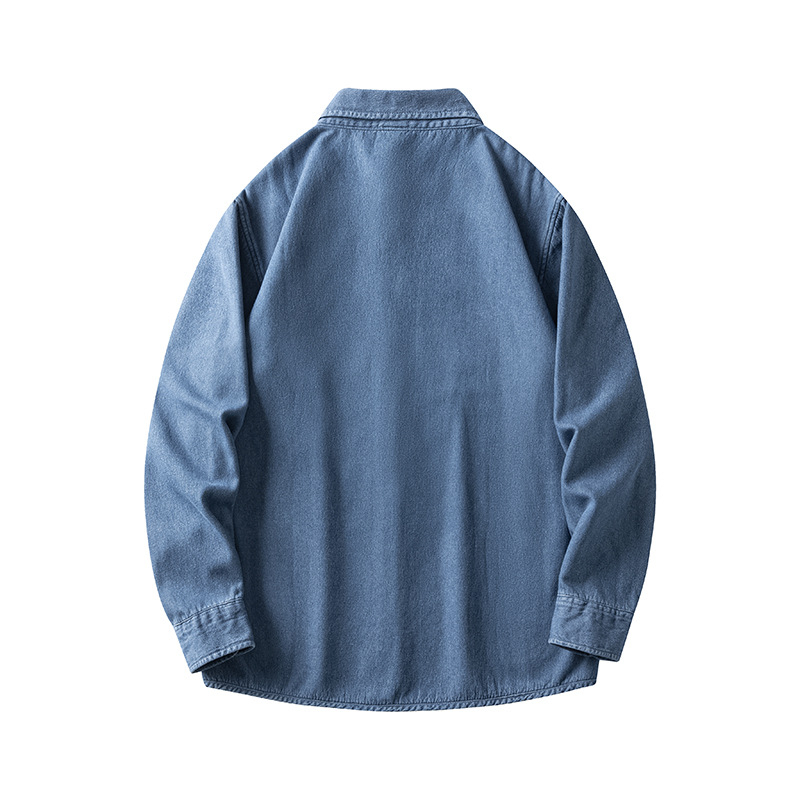 Muška košulja od pamuka s fleece podstavom, dugi rukavi, ovratnik s klopom, džepovi, opušten kroj