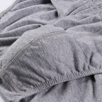 Férfi lélegző pamut alsónemű, középmagas derék, kötött, egyszínű