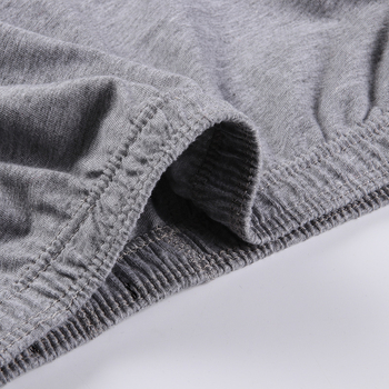 Férfi lélegző pamut alsónemű, középmagas derék, kötött, egyszínű