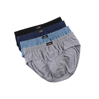 Férfi lélegző pamut alsónemű, középmagas derék, kötött, egyszínű