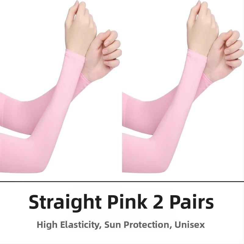 Unisex rukavi za podlakticu od ledenog satena, UV zaštita, tanka tkanina, poliester