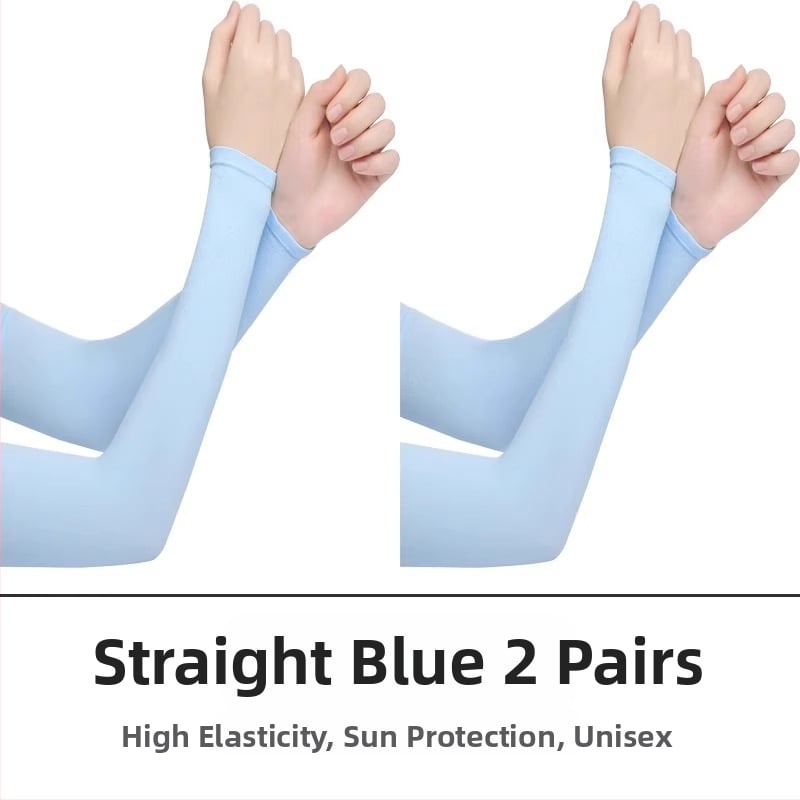 Unisex rukavi za podlakticu od ledenog satena, UV zaštita, tanka tkanina, poliester