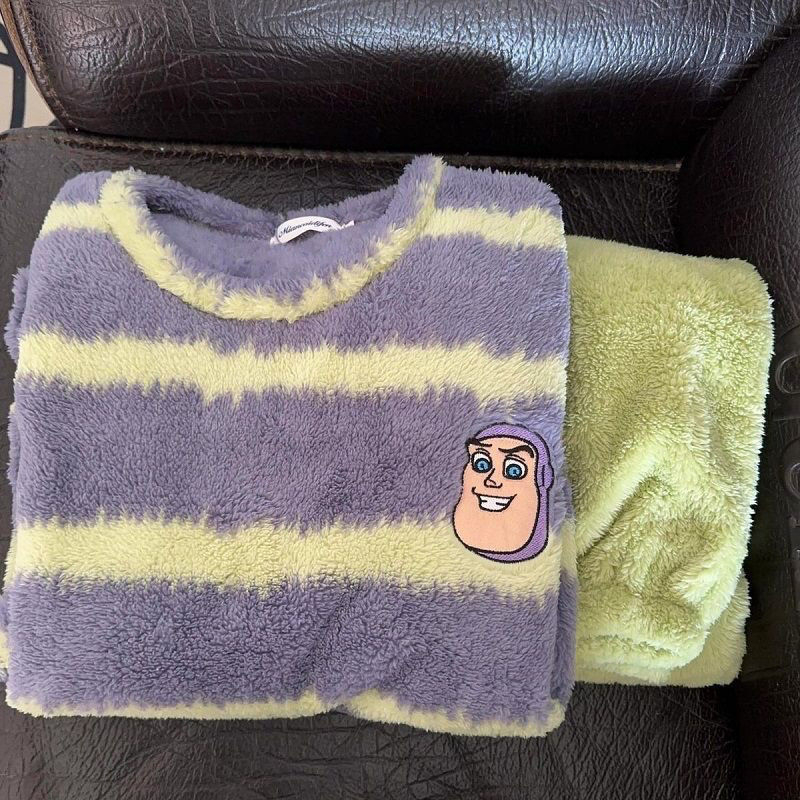 Muške pidžame od koralnog veluira, set s dugim rukavima, debeli flanel zimi, velika veličina