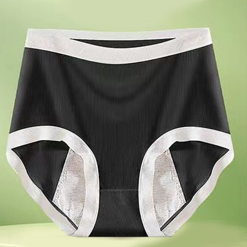 Moteriški aukštos liemens apatiniai, medvilnė 95%, modalinis intymus įdėklas 95%, megzta medžiaga