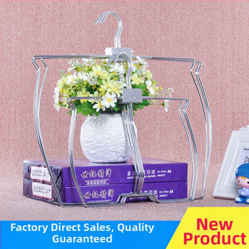 Maudymosi kostiumėlių ir apatinių drabužių ekspozicijos stovas – metalinis pakabų laikiklis, nerūdijančio plieno rėmas, lengvas prabangos stilius, skirtas pakaboms, kelnioms ir kaklaraiščių laikymui