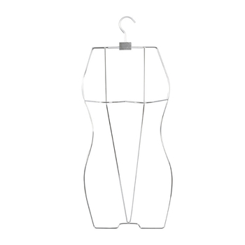 Maudymosi kostiumėlių ir apatinių drabužių ekspozicijos stovas – metalinis pakabų laikiklis, nerūdijančio plieno rėmas, lengvas prabangos stilius, skirtas pakaboms, kelnioms ir kaklaraiščių laikymui