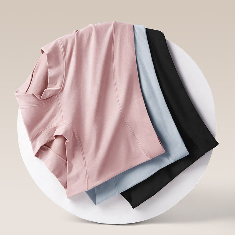 Moteriškos modalinės kelnaitės su aukštu juosmeniu, antibakterinės ir kvėpuojančios, be siūlių, 100% medvilnės įdėklas