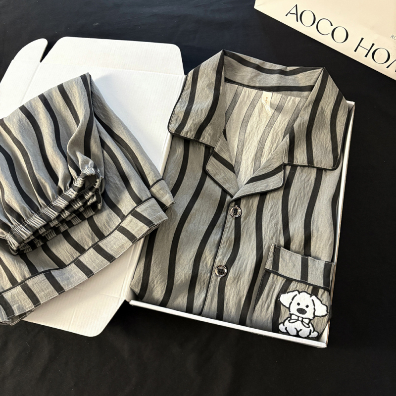 Muški pidžama set: Cloud Cotton, kratki rukavi, šorcevi, lagana tkanina, pogodno za proljeće, ljeto i jesen