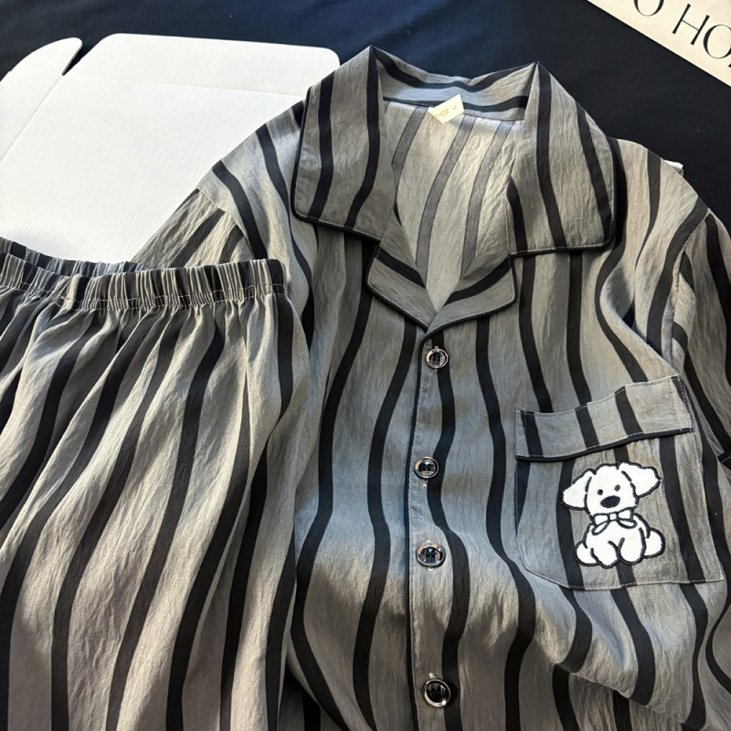 Muški pidžama set: Cloud Cotton, kratki rukavi, šorcevi, lagana tkanina, pogodno za proljeće, ljeto i jesen