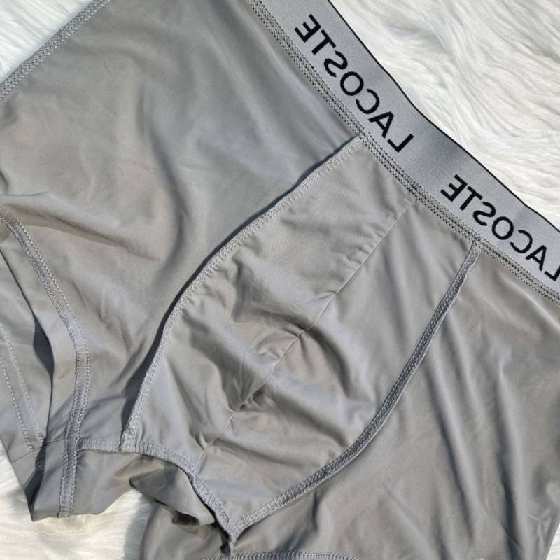 Vyrų boxer šortai su U formos kišene ir dideliu priekinio kišene, modalus audinys, žemas juosmuo, siūlės