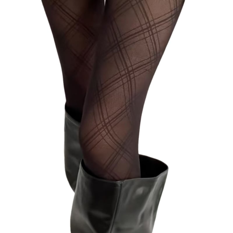 Nylon harisnya gyémánt mintával, vékony 20D, antiakasztás és anti-kopás