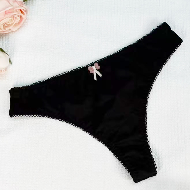 Nailoninės tangos kelnaitės, kvėpuojančios, greitai džiūstantys, žemas liemuo, medvilnės įdėklas