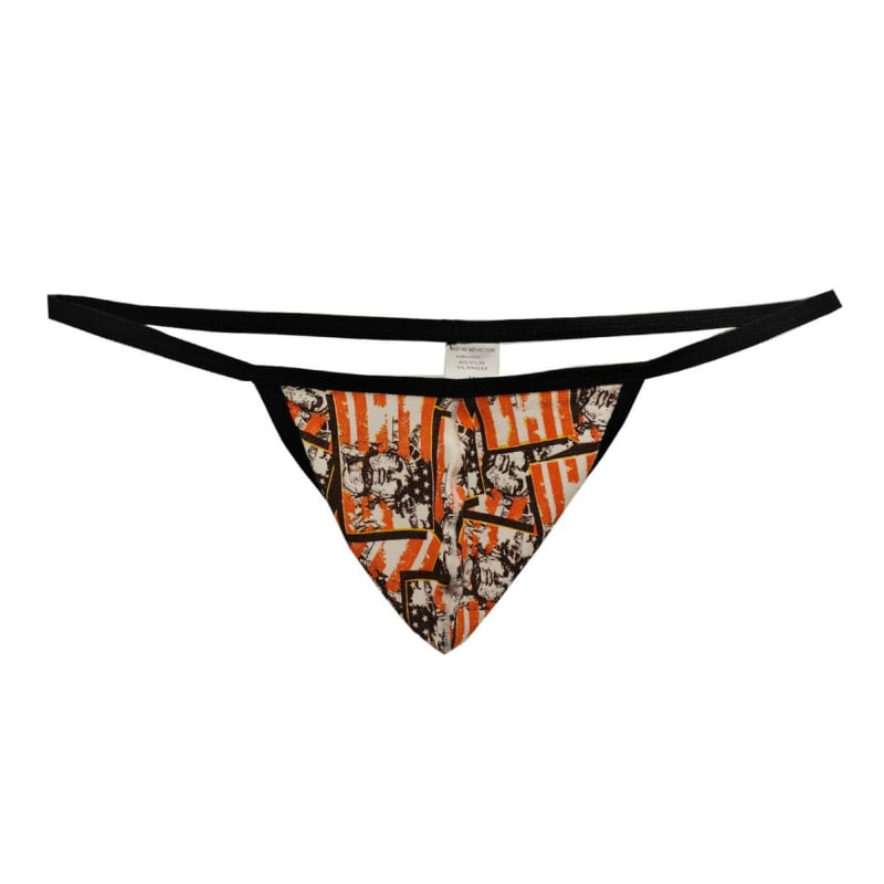 Thong din bumbac pentru bărbați, talie joasă, căptușeală din bumbac între picioare, 90–95% conținut de bumbac