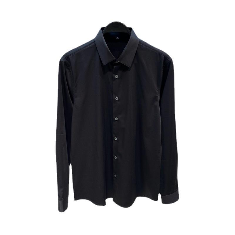 Muška zimska košulja s brušenim velurom, slim-fit kroj, rever lapel, dugi rukavi, 65% pamuk, otpornost na nabore