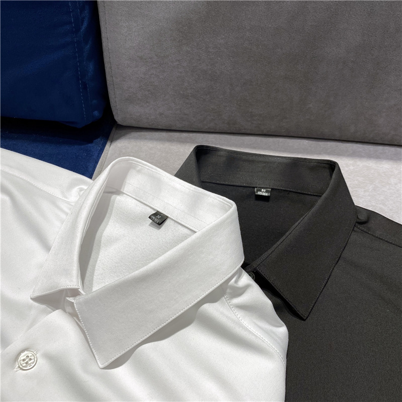 Muška zimska košulja s brušenim velurom, slim-fit kroj, rever lapel, dugi rukavi, 65% pamuk, otpornost na nabore