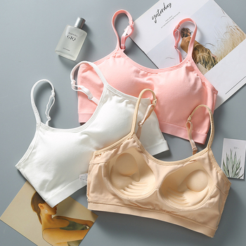 Памучен безжичен бюстгъртник без презрамки, тръбичка с вградени подплънки, дантела, U-гръб