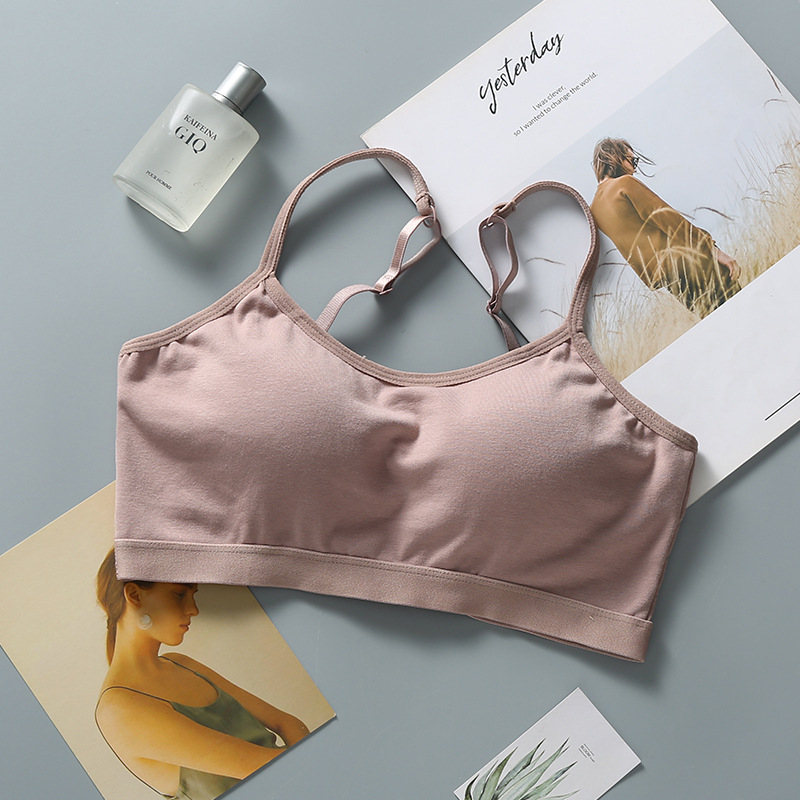 Памучен безжичен бюстгъртник без презрамки, тръбичка с вградени подплънки, дантела, U-гръб