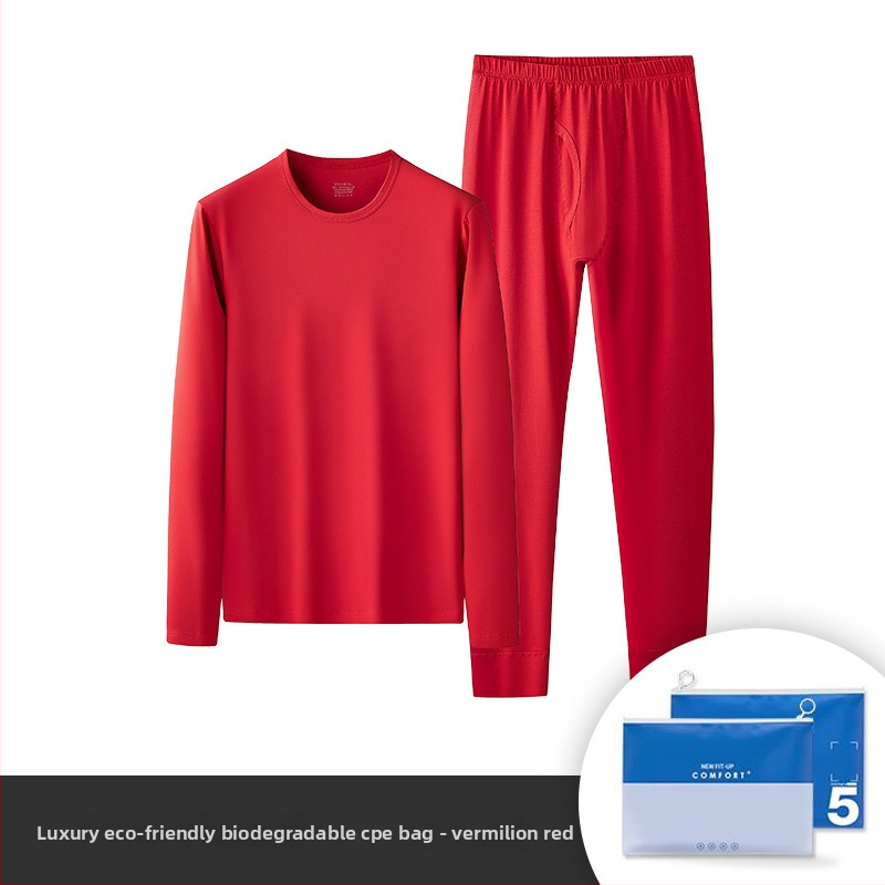 Vīriešu termālais apakšveļas komplekts no kokvilnas-modāla maisījuma rudens-ziema, vienslāņa audums 161–180 g/m², mērena siltuma