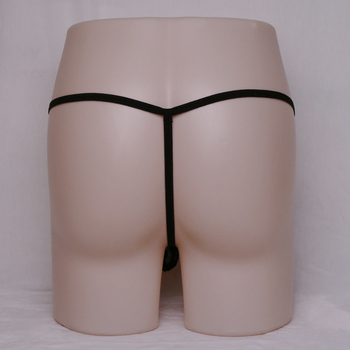 Vyriski G-string apatiniai, žemas liemuo, nėriniai, permatomas, poliesteris, 95–100% poliesterio