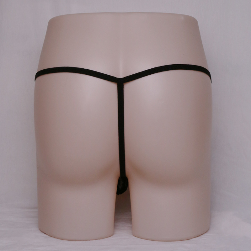 Vyriski G-string apatiniai, žemas liemuo, nėriniai, permatomas, poliesteris, 95–100% poliesterio