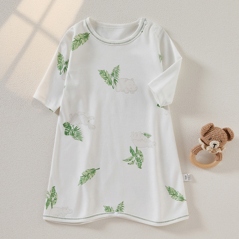 Kūdikio viengabalis miego drabužiai iš 100% medvilnės, korėjietiško stiliaus, naujagimiams, visiems sezonams