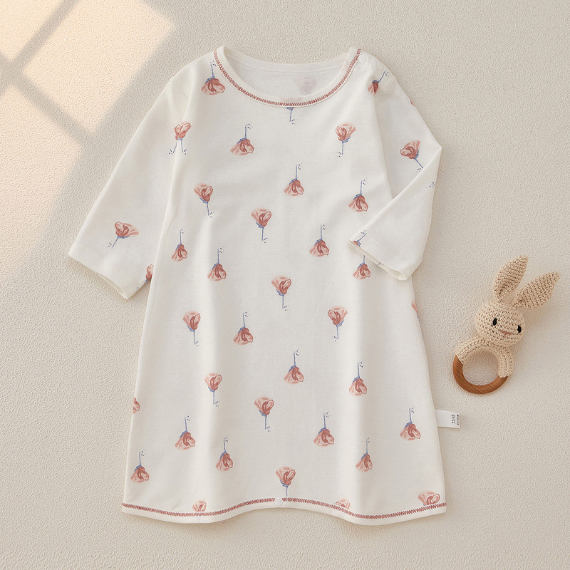 Kūdikio viengabalis miego drabužiai iš 100% medvilnės, korėjietiško stiliaus, naujagimiams, visiems sezonams