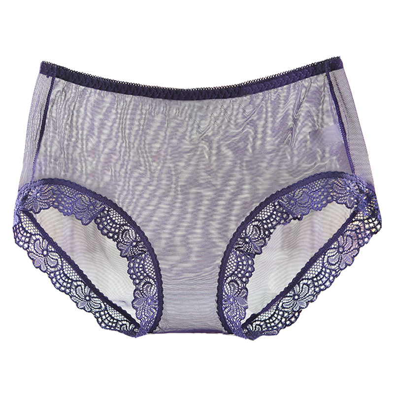 Γυναικείες βρακάκια με δίχτυ δαντέλας, μεσαίας μέσης, αναπνέοντα, γρήγορο στέγνωμα, πλεκτό ύφασμα από δίχτυ