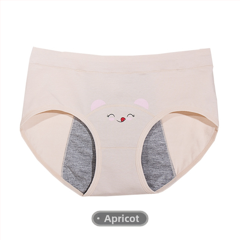 Barney higieninės kelnaitės menstruacijoms, nepralaidžios, 95% medvilnė, intymi juosta 100% medvilnė, vidutinio juosmens aukštis, paauglių mergaitėms