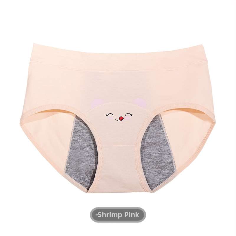 Barney higieninės kelnaitės menstruacijoms, nepralaidžios, 95% medvilnė, intymi juosta 100% medvilnė, vidutinio juosmens aukštis, paauglių mergaitėms