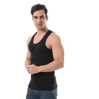 Vyriska I formos liemenė, 100% medvilnė, apvalus kaklo, vidutinio tankio audinys 141–160 g/m²