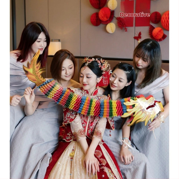 Сватбен фотопроп: хартиен дракон за танц на дракон, марка Yisheng; опаковка: OPP пакет; материал: хартия; предназначение: сватба