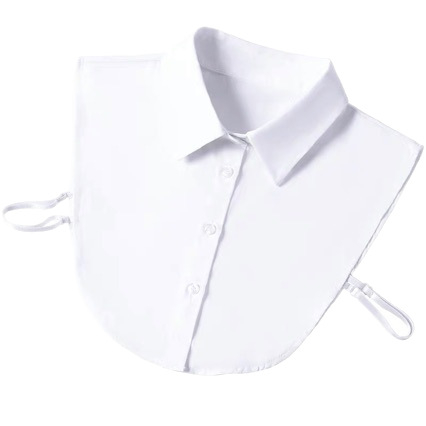 Női ing-sweater hamis gallérral, casual és sokoldalú stílus, pamut anyag, pamut bélés, szélesség 35 cm, Ősz 2020