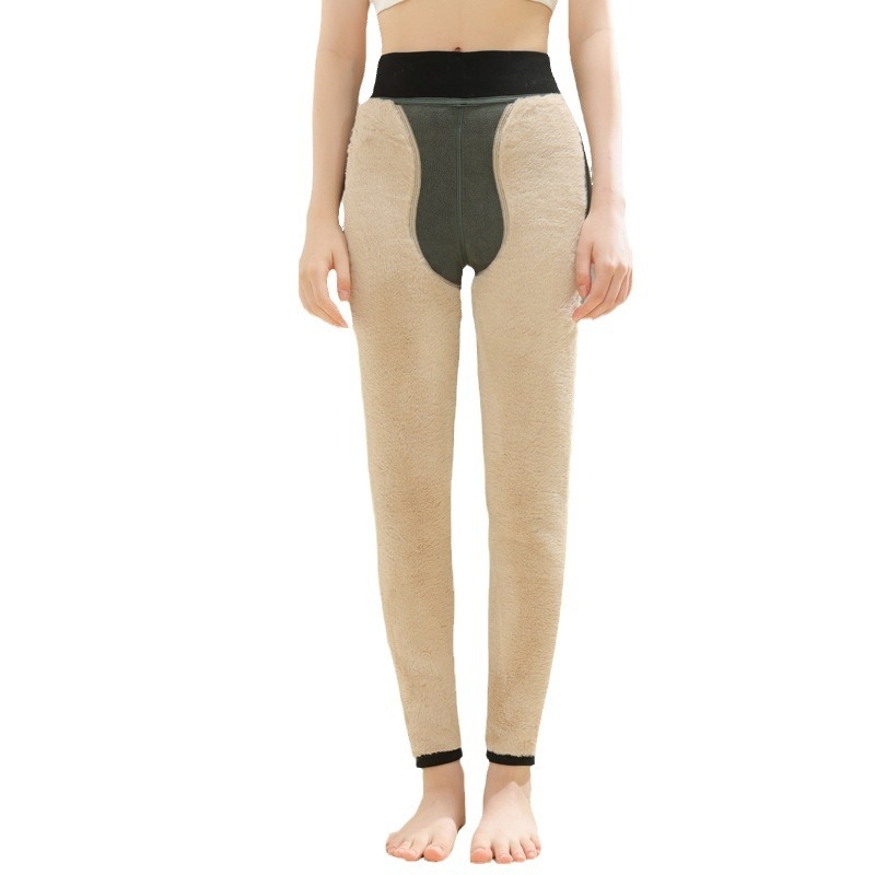 Fűtő nadrág fleece-beléssel (két rétegű; extra vastag 501–600 g/m²; 50–70% gyapjú; szélálló)