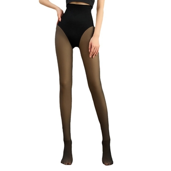 Nylon fenékemelő formázó harisnya lábakkal, vastagított