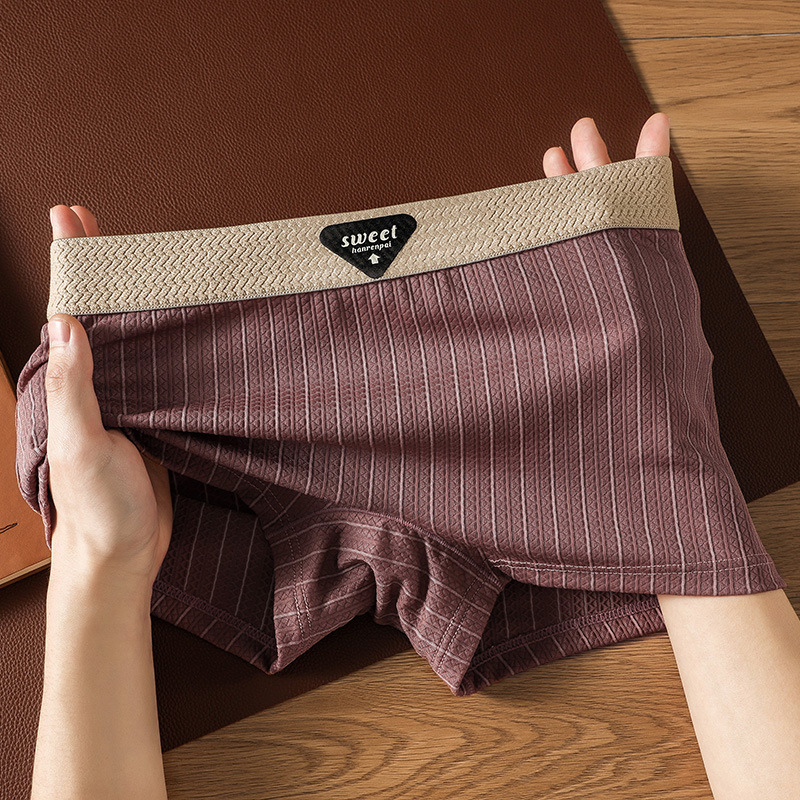 Moterų kvėpaujančios bokserinės kelnaitės, vidutinio juosmens, Ice Silk audinys, pagrindinis nailonas 90–95%