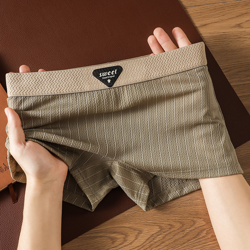 Moterų kvėpaujančios bokserinės kelnaitės, vidutinio juosmens, Ice Silk audinys, pagrindinis nailonas 90–95%