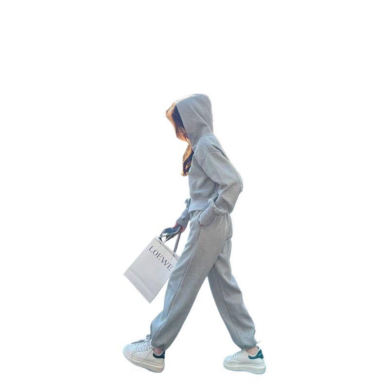 Hooded Sweatshirt u američkom stilu s dvostrukim zatvaračem — Corduroy tkanina; krzno od kunića <30%; mješavina drugih vlakana; proljeće 2023