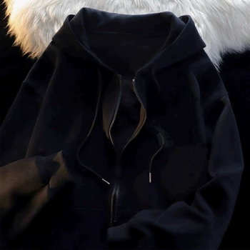 Ženski corduroy kardigan na zip s kapuljom, srednja duljina, proljeće 2023, mješavina rabbit fur (<30%), sekundarna tkanina Other