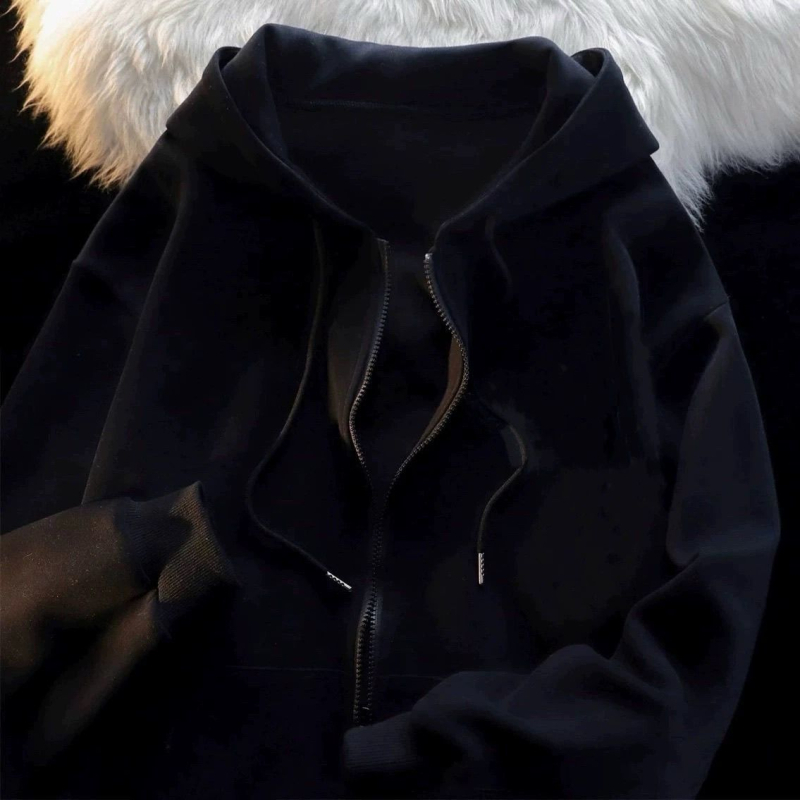 Ženski corduroy kardigan na zip s kapuljom, srednja duljina, proljeće 2023, mješavina rabbit fur (<30%), sekundarna tkanina Other