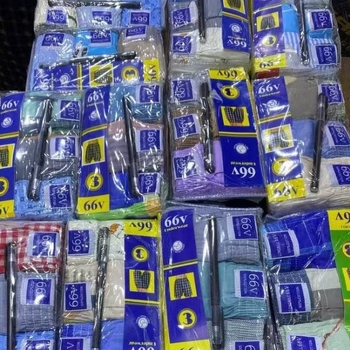 Muške pamukne bokserice od tkanog pamuka – srednji pojas, prozračne i antibakterijske, uzorak plaid ili houndstooth