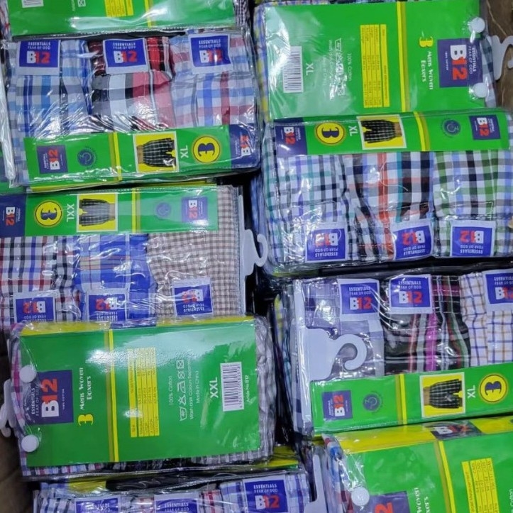 Muške pamukne bokserice od tkanog pamuka – srednji pojas, prozračne i antibakterijske, uzorak plaid ili houndstooth
