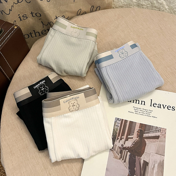 Boxeri bărbați din bumbac, unicolor, respirabili și antibacterieni, talie medie, fără cusături, căptușeală de viscoză (90–95%).