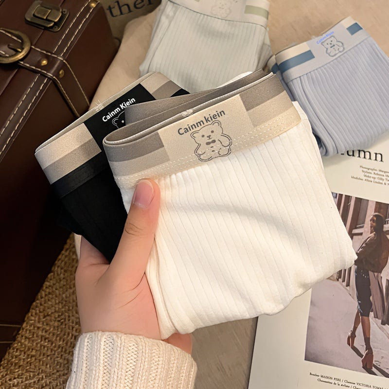 Boxeri bărbați din bumbac, unicolor, respirabili și antibacterieni, talie medie, fără cusături, căptușeală de viscoză (90–95%).